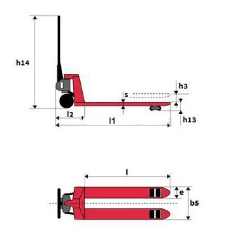 Гидравлическая тележка LEMA LM 25 III 1150x550