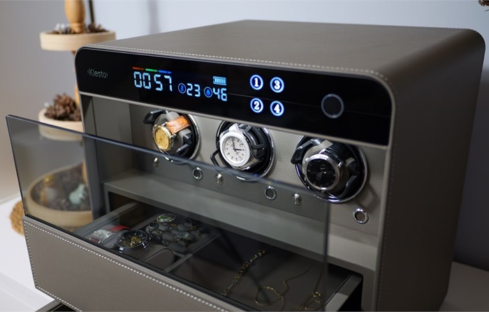 Сейф Klesto JSM-3 для часов и украшений, дымчатый серый