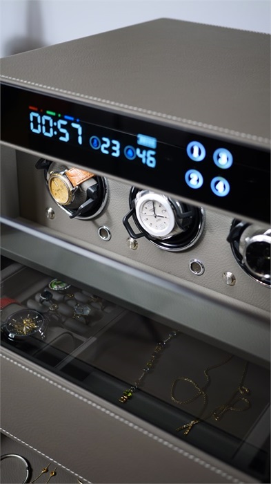 Сейф Klesto JSM-3 для часов и украшений, дымчатый серый