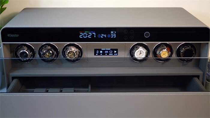 Сейф Klesto JSM-6 для часов и украшений, дымчатый серый