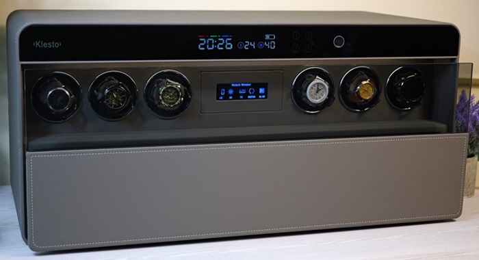 Сейф Klesto JSM-6 для часов и украшений, дымчатый серый