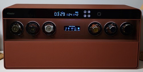 Сейф Klesto JSM-6 для часов и украшений, рубиновая кожа